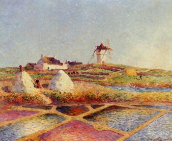 費迪南德 盧瓦敭 Landscape with Mill near the Salt Ponds 費迪南德 盧瓦敭 Landscape with Mill near the Salt Ponds